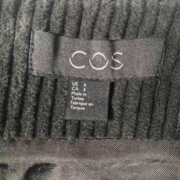 COS Corduroy Mini Skirt - Gray 6 - Picture 6 of 8